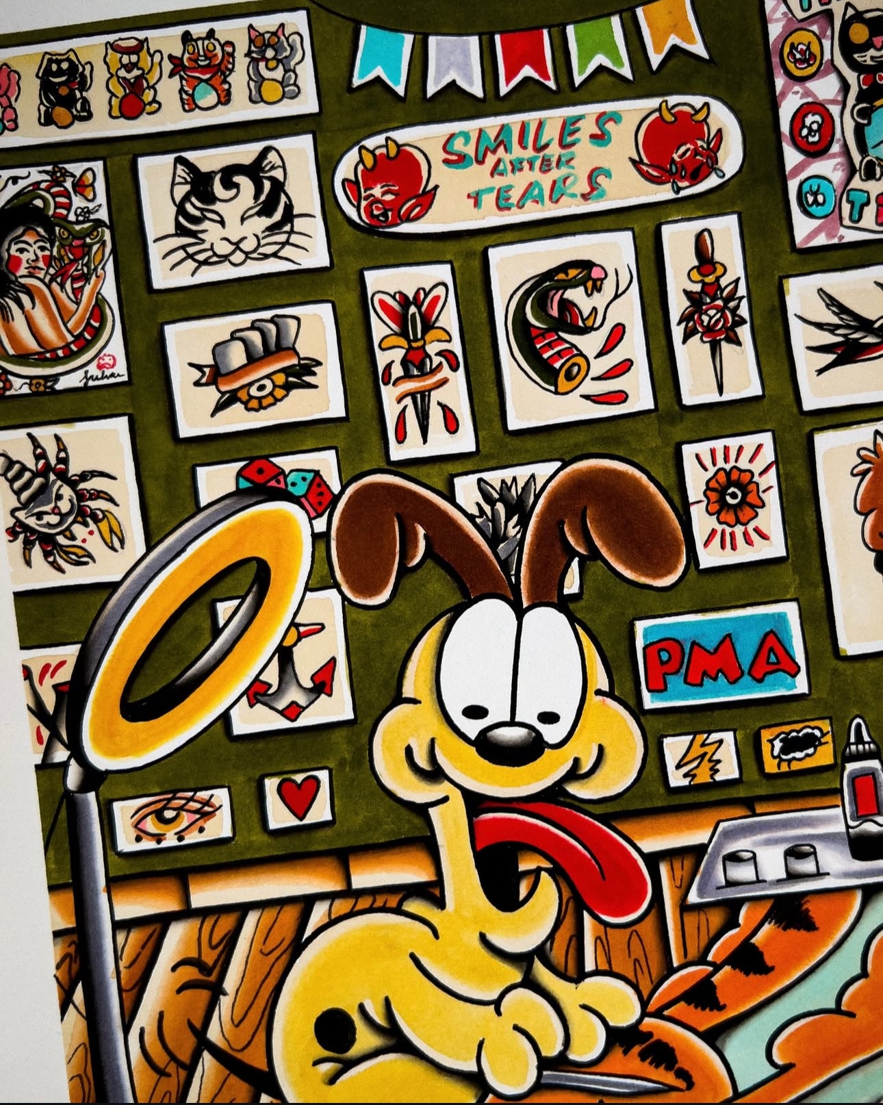 CINK x Julián Callejas Garfield print