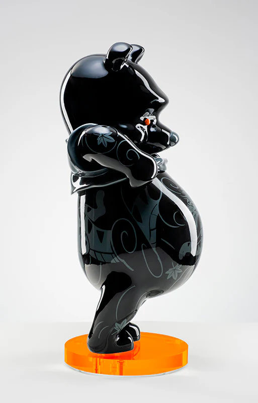 Cink x Jeesaya Sculpture "Tatpooh BLK Kuro Gallery" by Jee Saya - 41cm/16in
