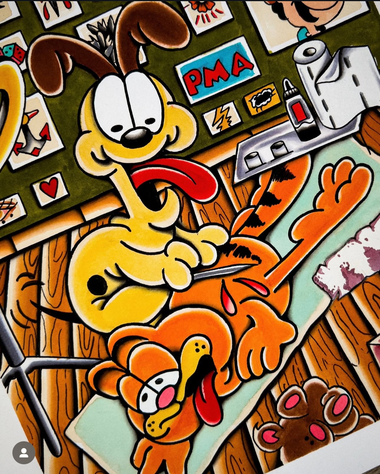 CINK x Julián Callejas Garfield print