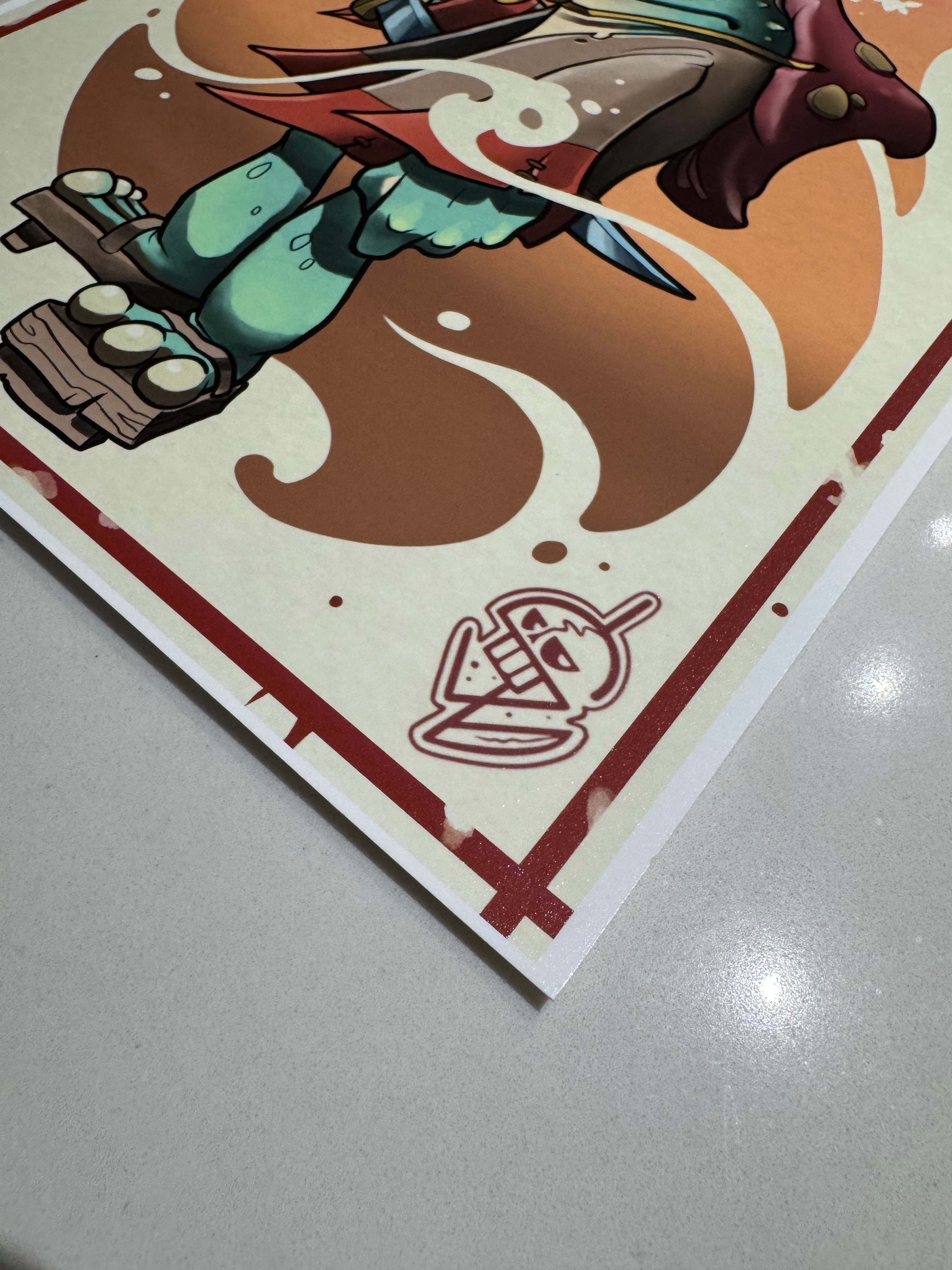 CINK x Stevo_Lefranco frog samurai print