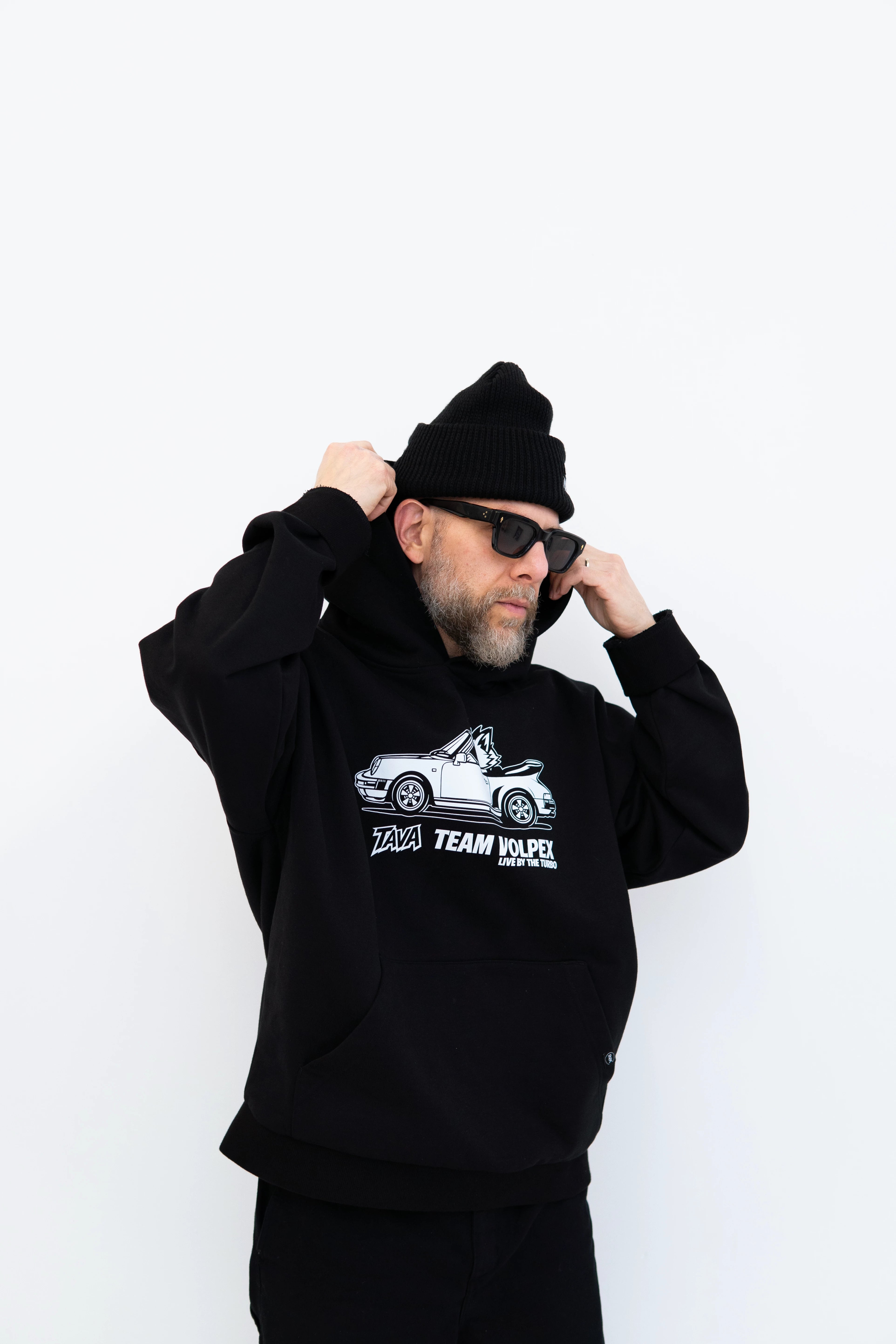 Team Volpex | Turbo collection black hoodie