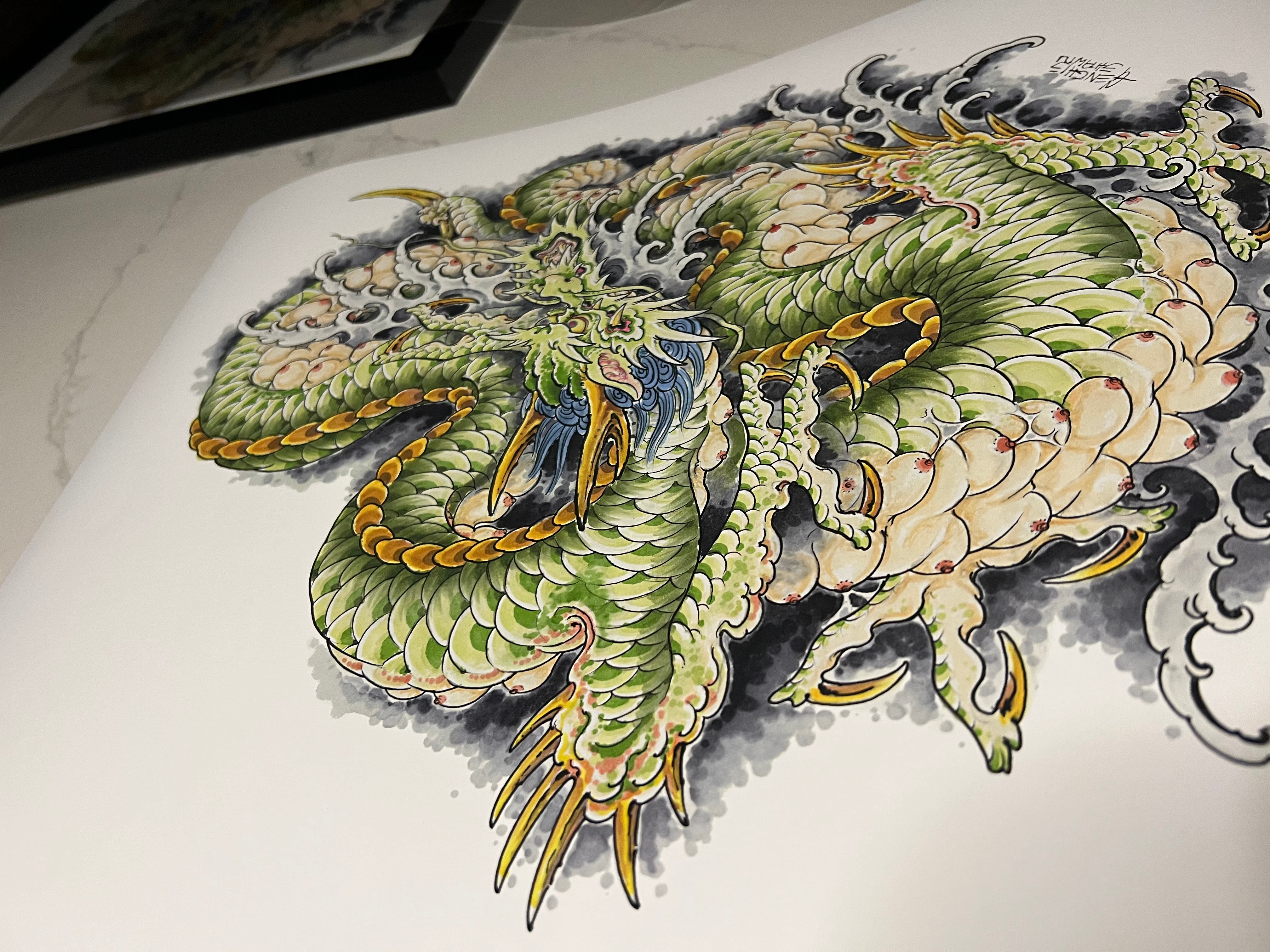 CINK x Genghis Shawn Mother Dragon print