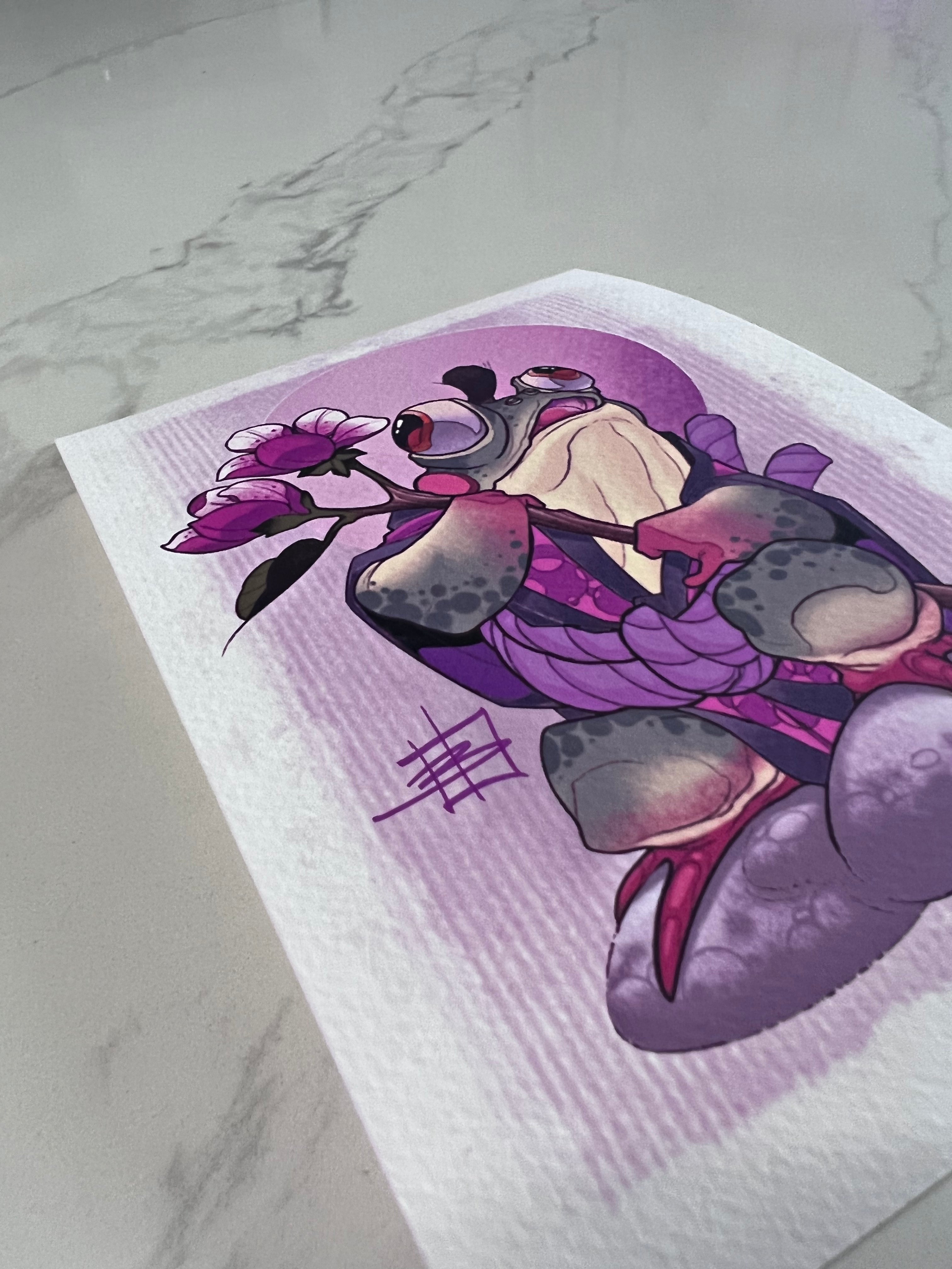 CINK x Briel Frog Purple Gardener Print