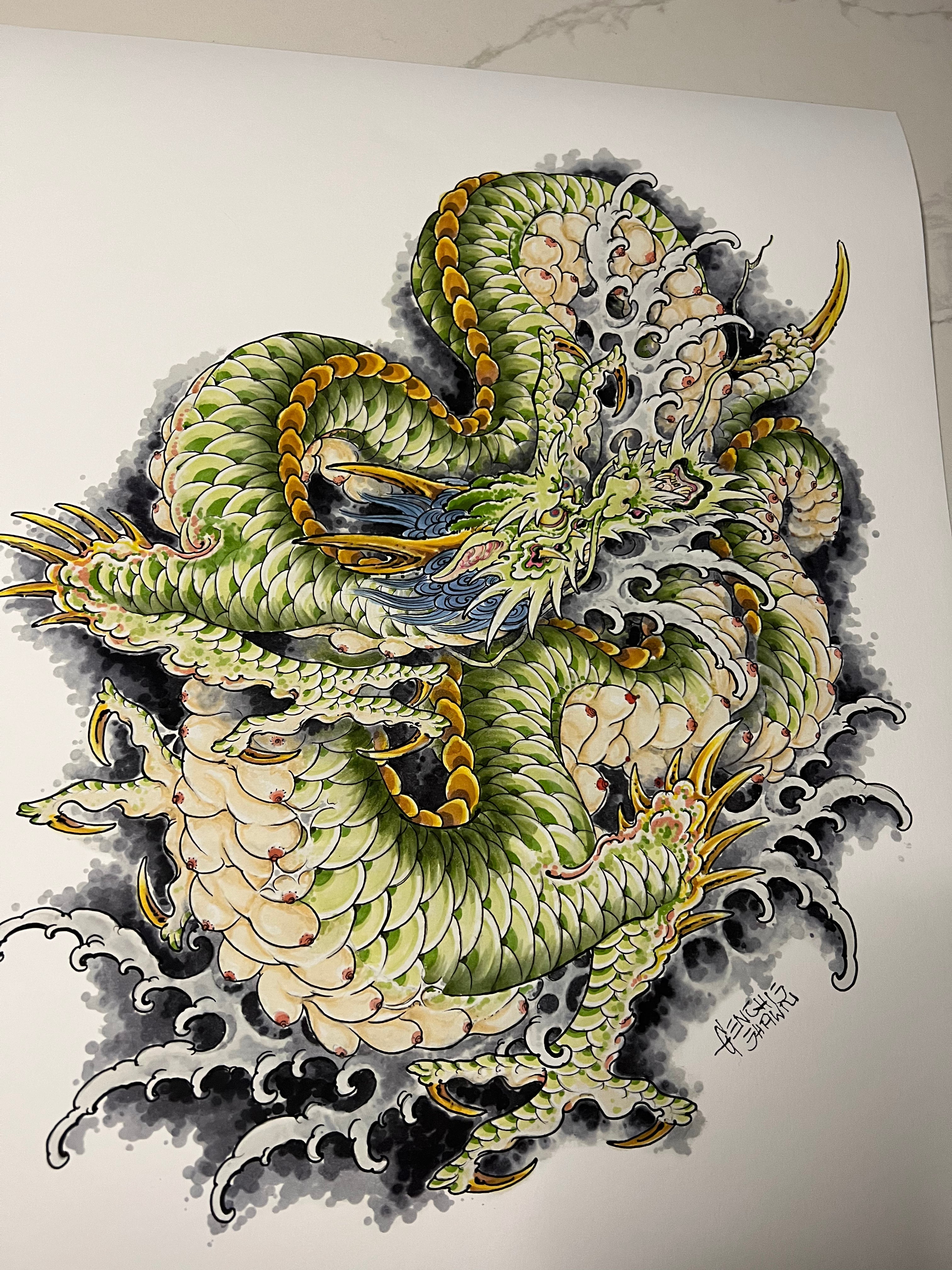 CINK x Genghis Shawn Mother Dragon print