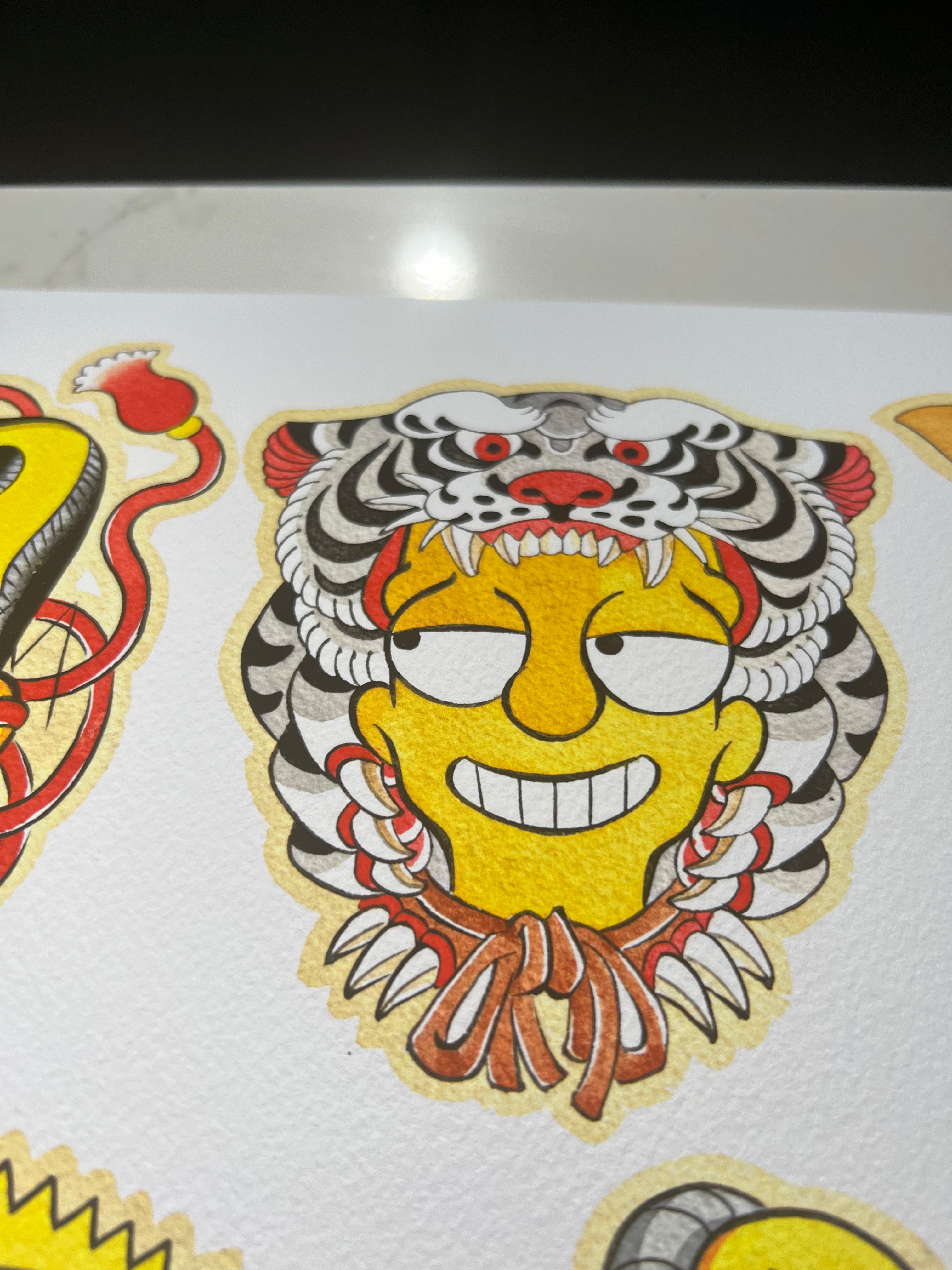 CINK x Manh Huynh Simpsons flash print
