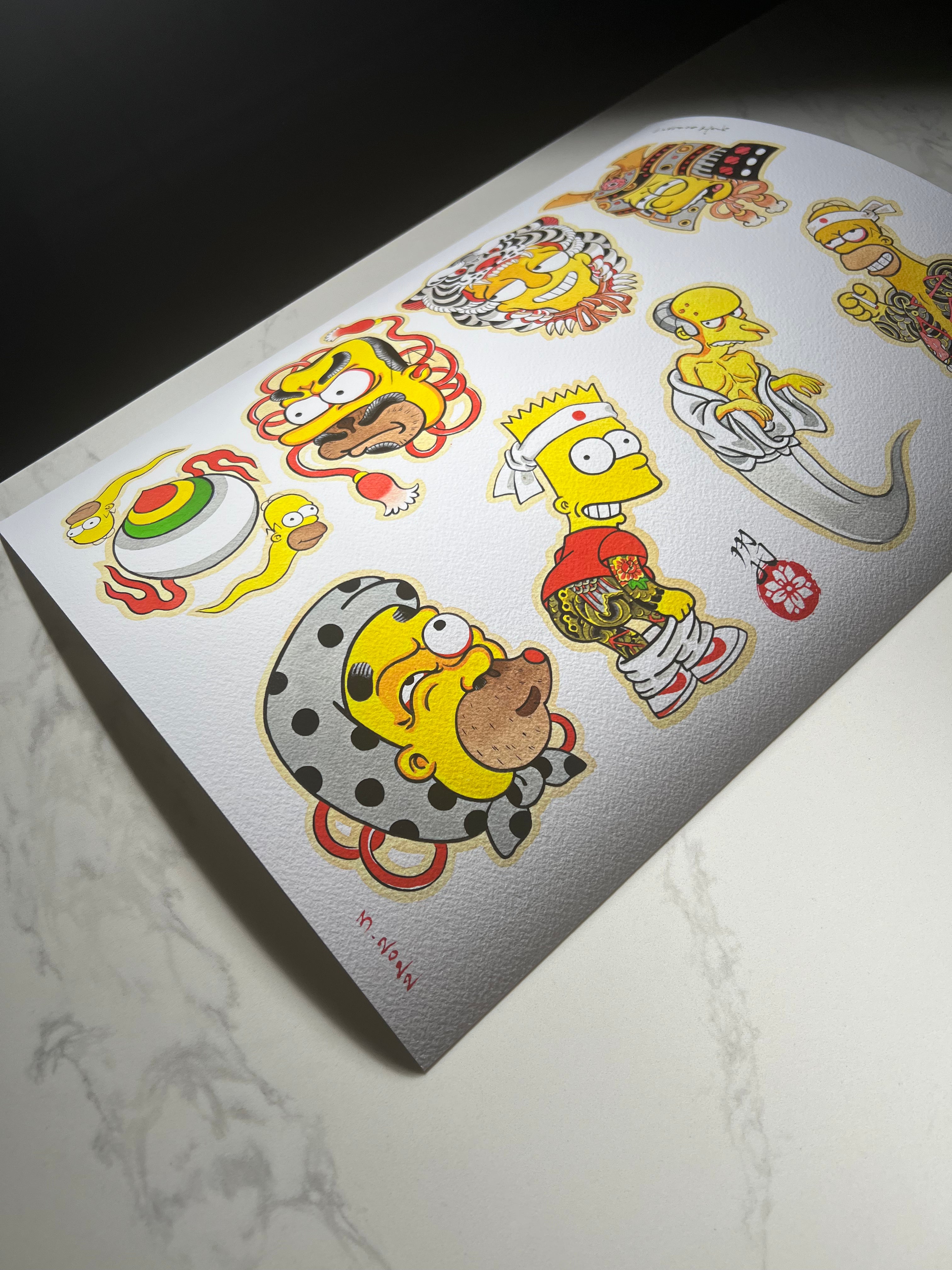 CINK x Manh Huynh Simpsons flash print