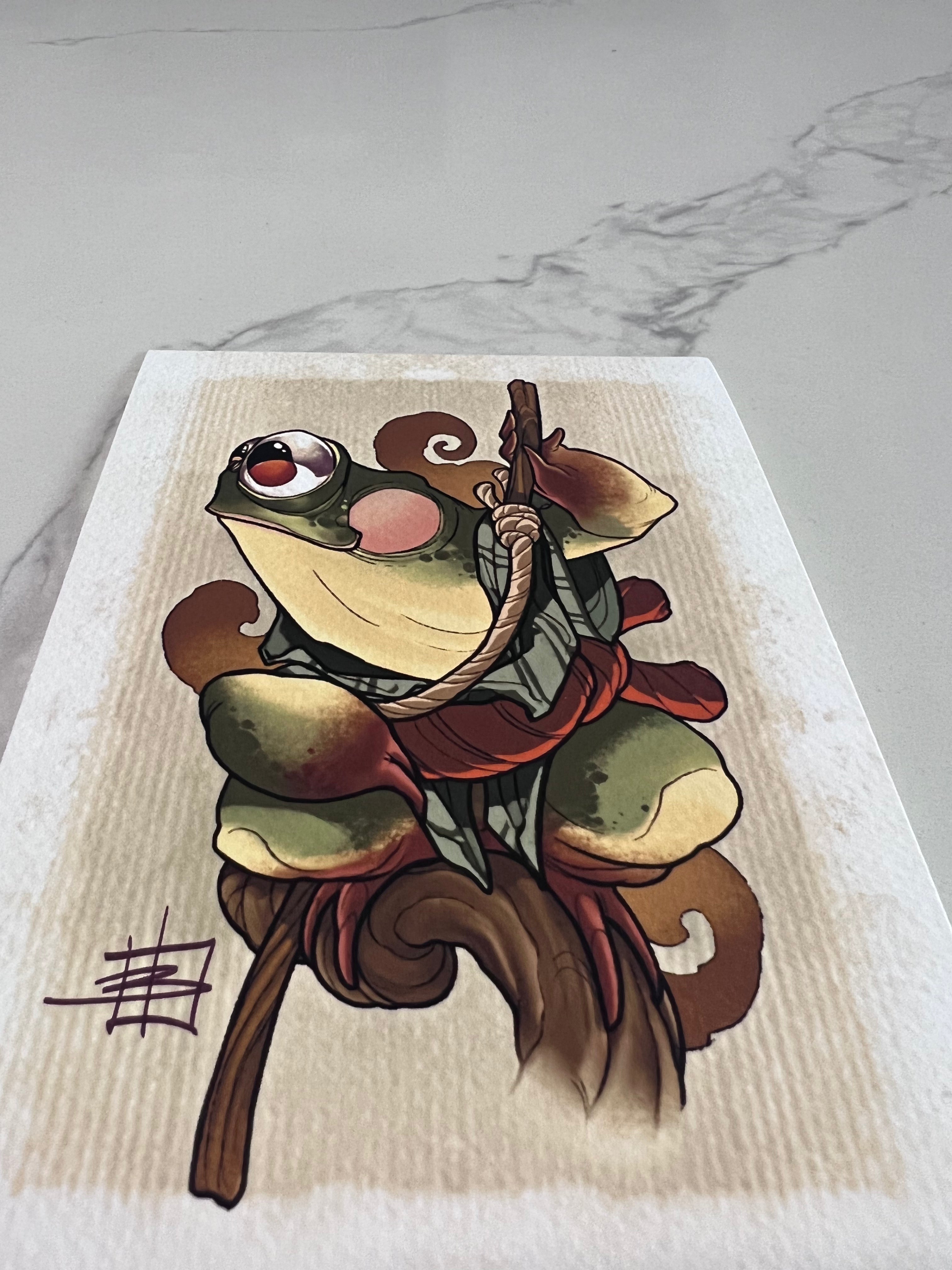 CINK x Briel Frog brown Ninja Print