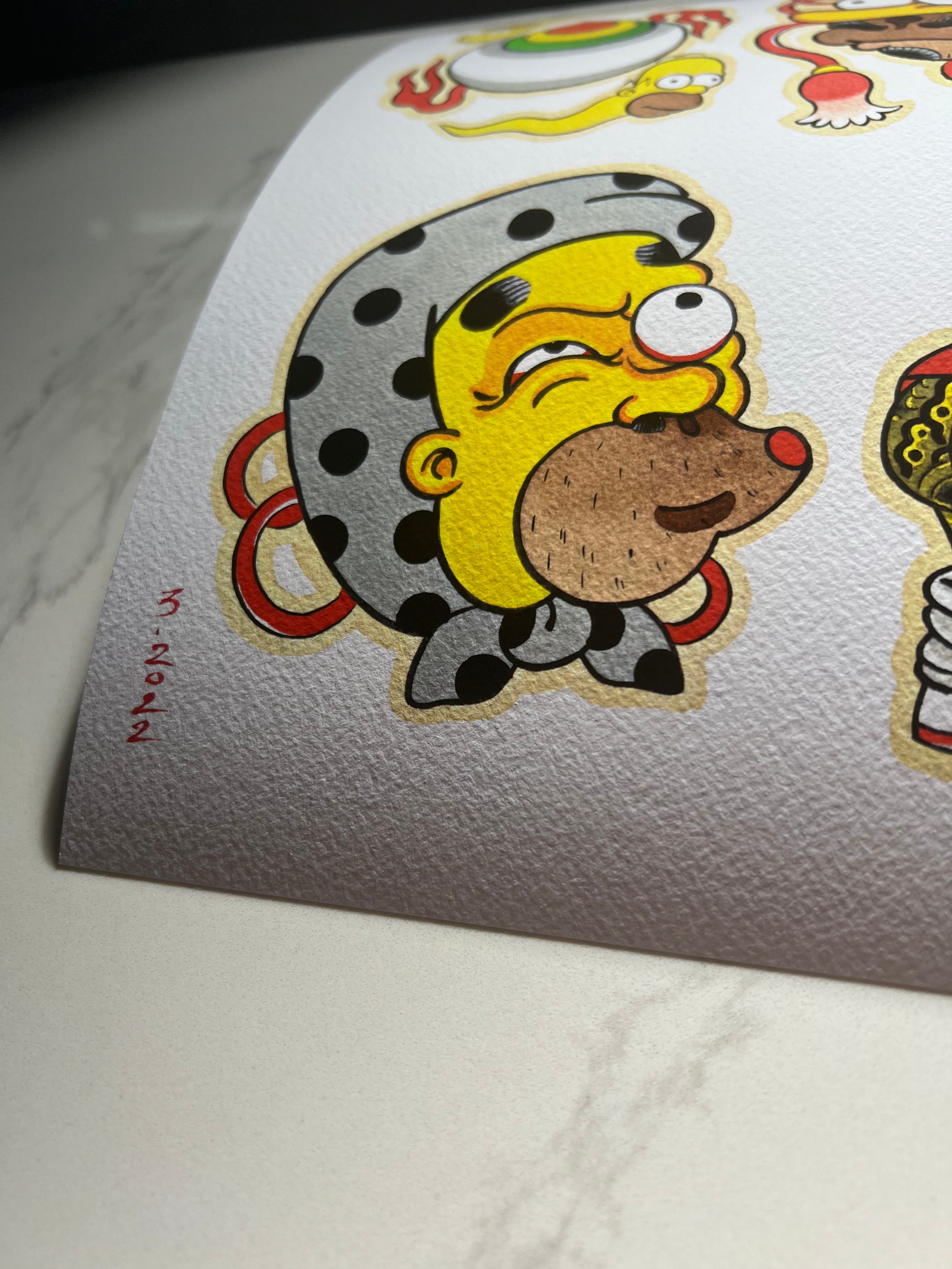 CINK x Manh Huynh Simpsons flash print