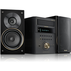 SHARP XL-BH250 Limited Edition 5-Disc Bluetooth Speaker Audio System with USB, AM/FM, and Champagne Gold/Carbon Fiber Finish