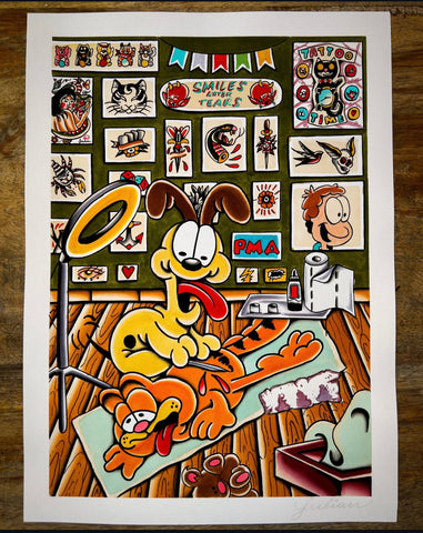 CINK x Julián Callejas Garfield print