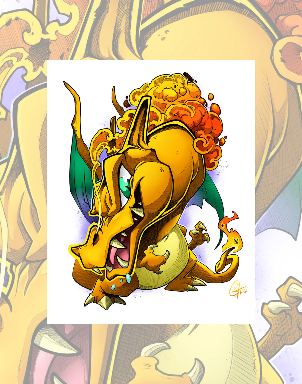 CINK x Gigantornio | Charizard print