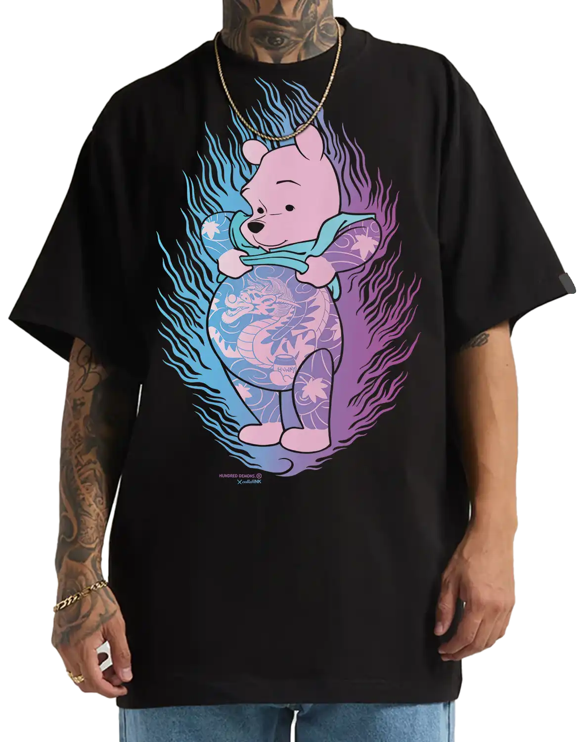 CINK x Hundred Demons | Flame pooh 'Tee'