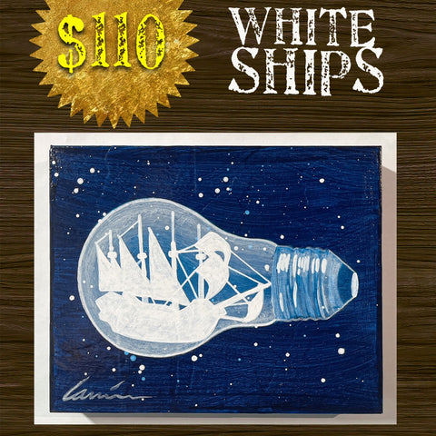 Lanier | Ship in a light bulb