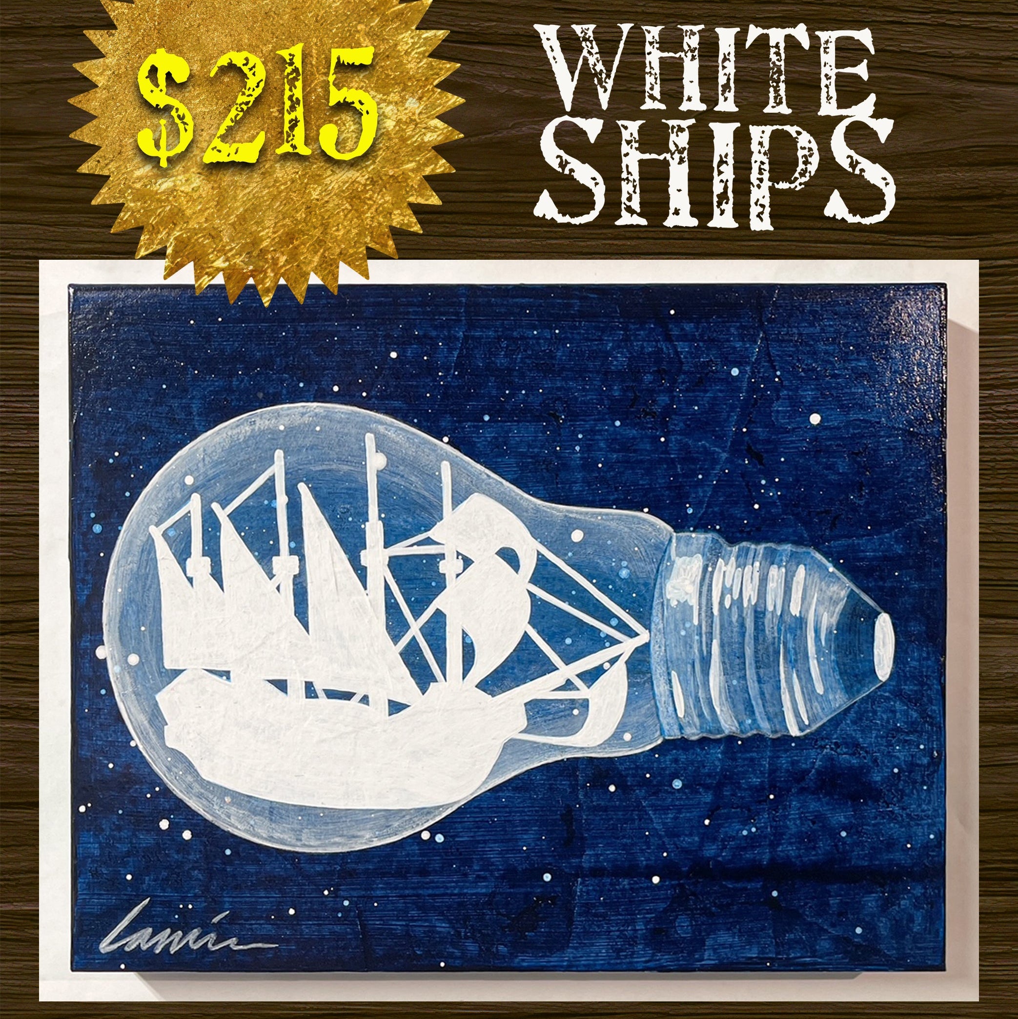 Lanier | Ship in a light bulb 2