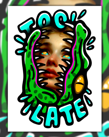 CINK x Hans Deslauriers | Too Late Print