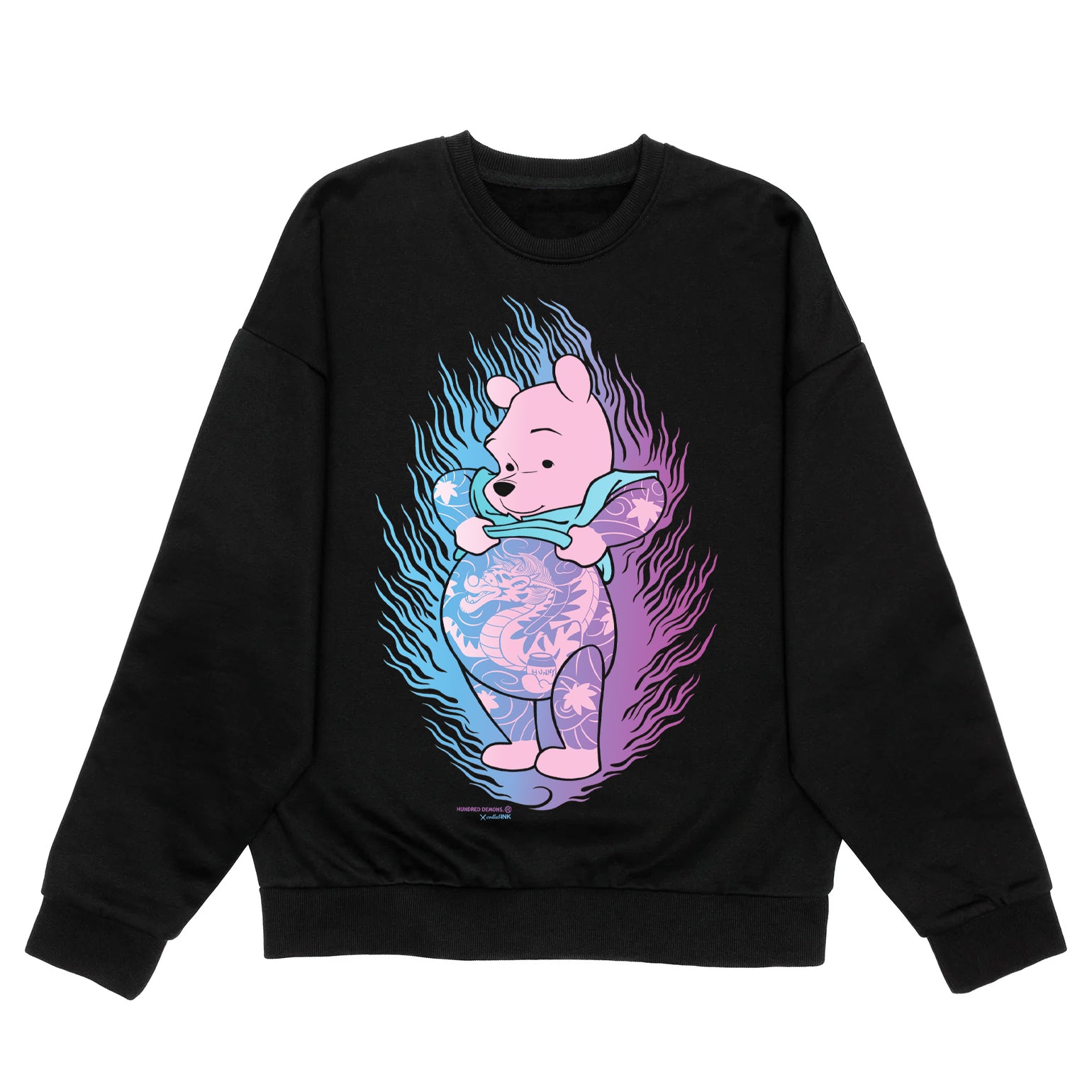 CINK x Hundred Demons | Flame Pooh Crewneck