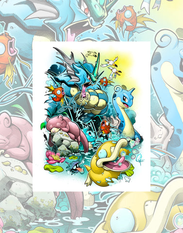 CINK x Gigantornio | Water Gang print