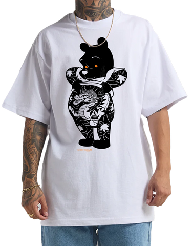 CINK x Hundred Demons reverse Pooh white 'Tee'