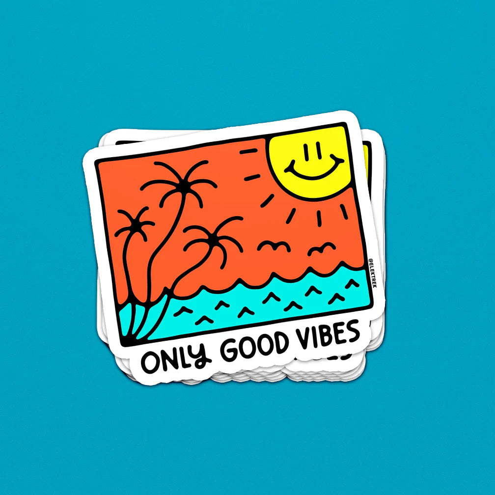 CINK x Elektrek | Only Good Vibes Sticker misc