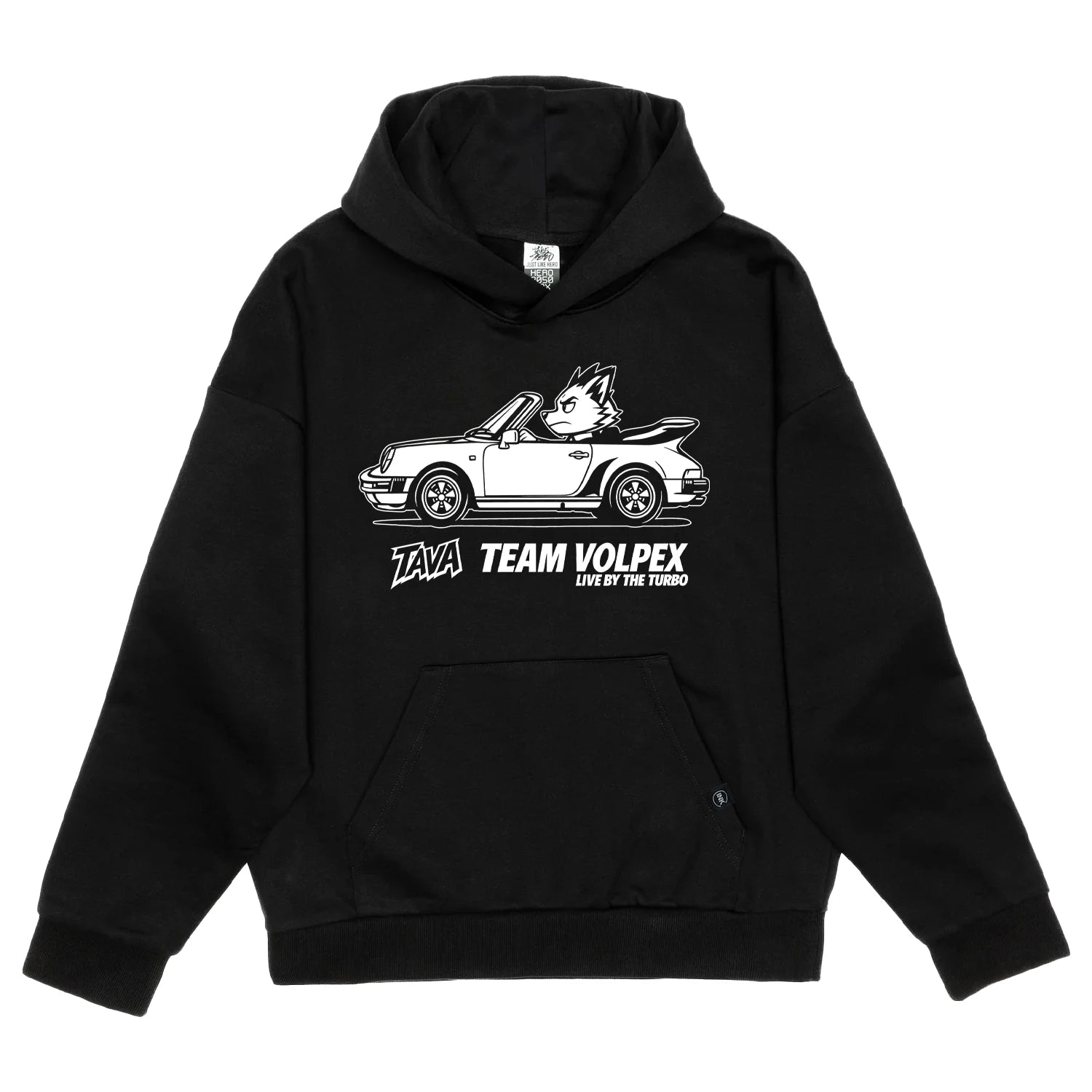 Team Volpex | Turbo collection black hoodie