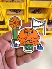 CINK x Elektrek | Orange Julep Sticker misc
