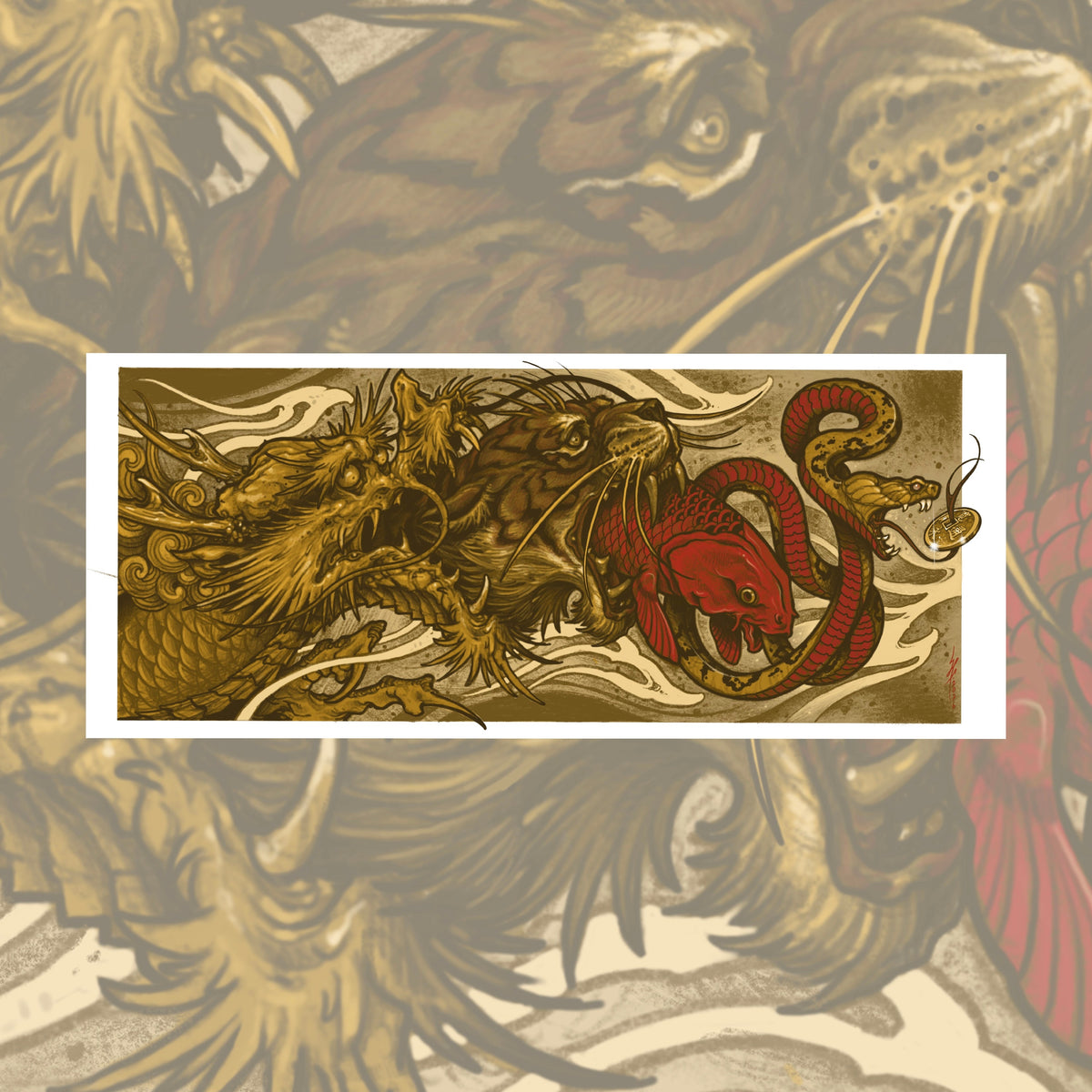 The Food Chain, impression giclée de Shane Ford – Collab Ink