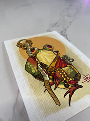 CINK x Briel Frog Sun Templar Print