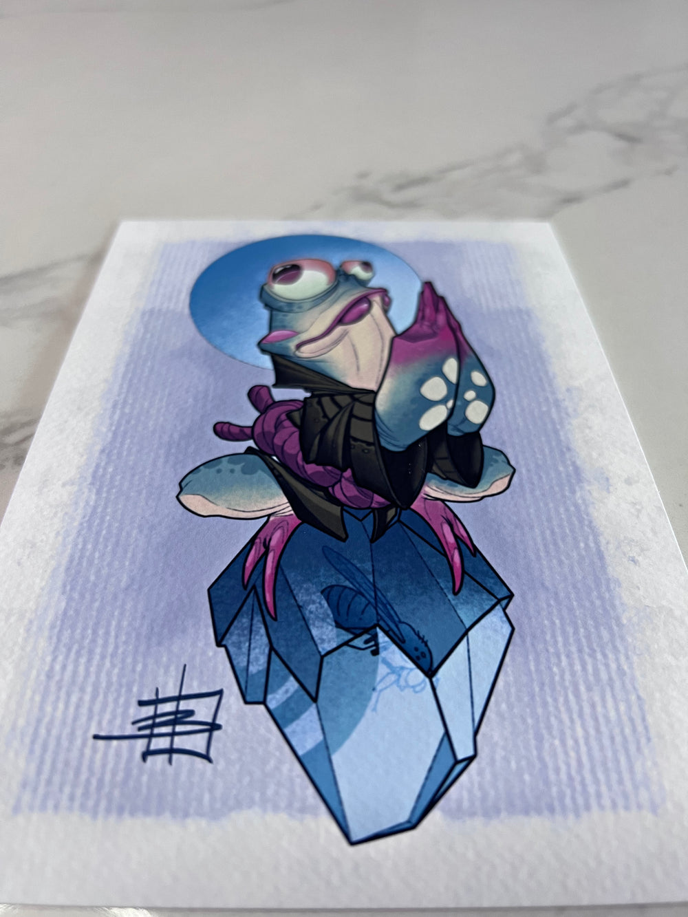 CINK x Briel Frog blue prayer Print